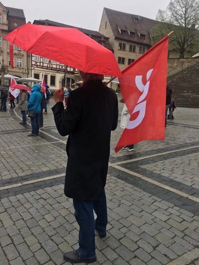 „SPD-Kreisrat Karl Eichele beim Tag der Pflege am 12.05. in Hall“